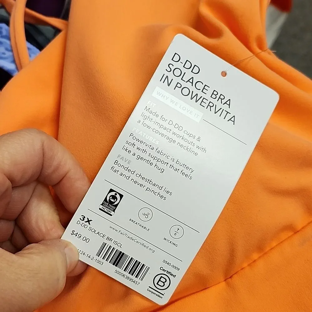 Athleta Solace D-DD+ 3X Bra NEW